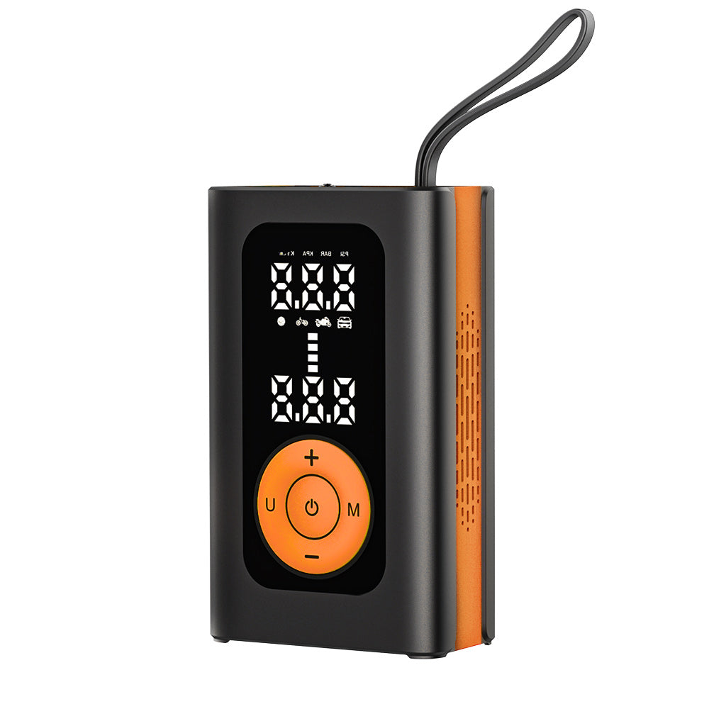 Portable Smart Tire Inflator with Digital Display – 150PSI, USB Rechargeable, 4 Modes (MU-001)