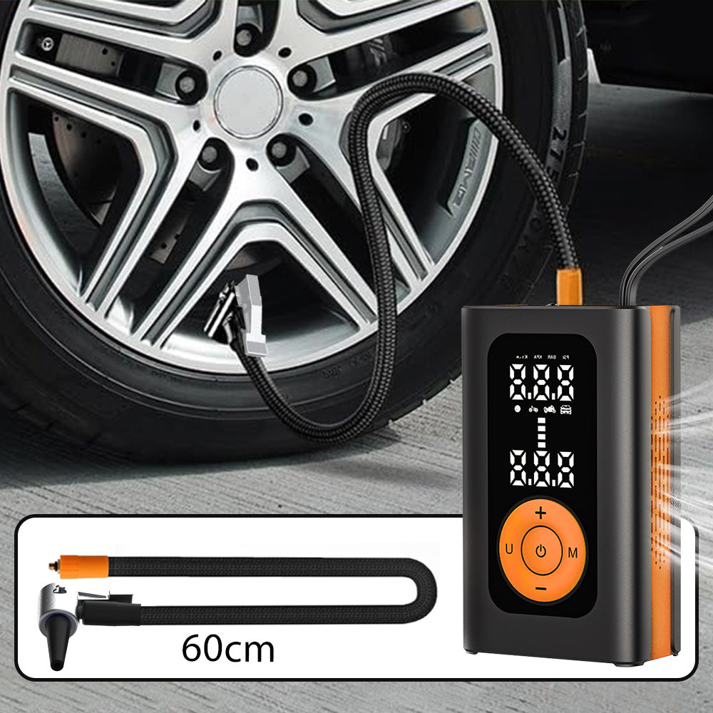 Portable Smart Tire Inflator with Digital Display – 150PSI, USB Rechargeable, 4 Modes (MU-001)