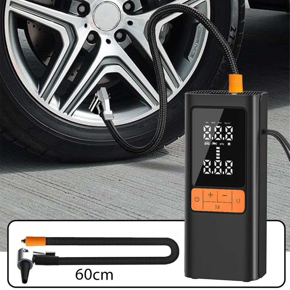 Portable Smart Tire Inflator MU-002 – 150PSI, Digital Display, USB-C Rechargeable, 4 Modes