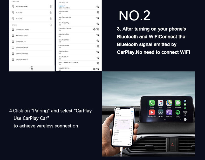 Wireless CarPlay Adapter – Fast, Stable & Compatible Plug-and-Play Converter for iPhone Cars