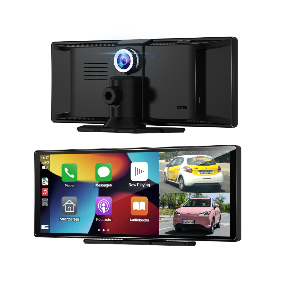 11.3" Wireless CarPlay & Android Auto Smart Rearview Mirror DVR – ADAS | Dual Camera | Touch Screen