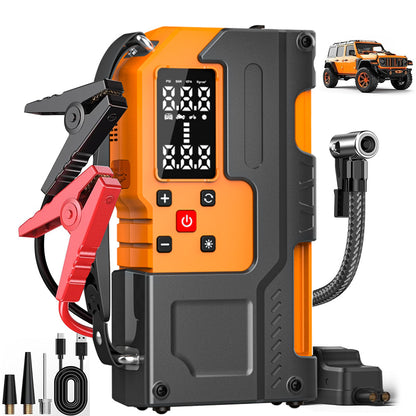 MU-006-L Portable Jump Starter with Tire Inflator | 150PSI Air Compressor + Emergency Power Bank