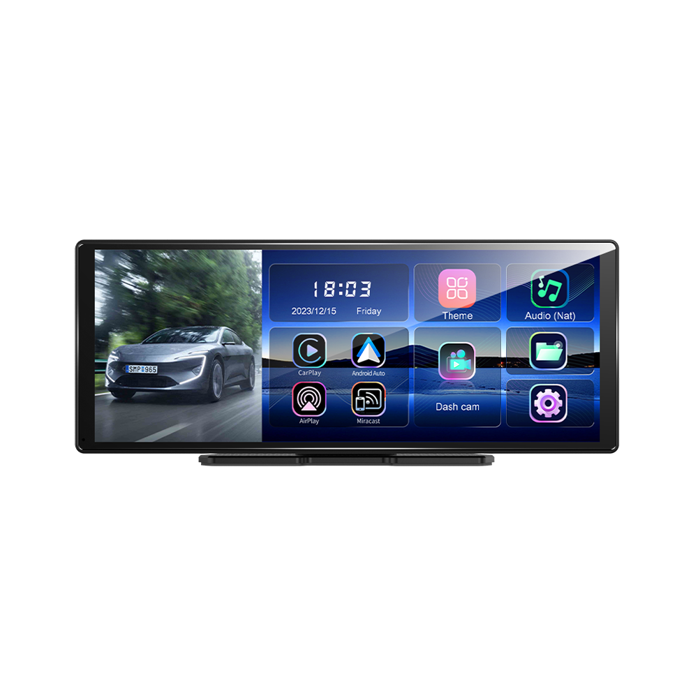 11.3" Wireless CarPlay & Android Auto Smart Rearview Mirror DVR – ADAS | Dual Camera | Touch Screen